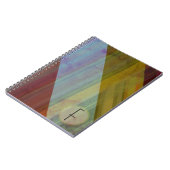 Abstracte strepen/monogram notitieboek (Linkerzijde)