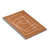 Abstracte strepen notitieboek (Rechterzijde)