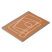 Abstracte strepen notitieboek (Linkerzijde)
