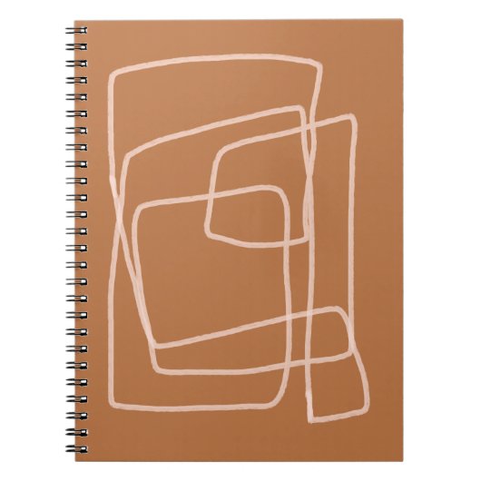 Abstracte strepen notitieboek (Voorkant)