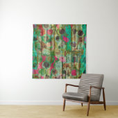 abstracte strepen, ontworpen met textureabs van ho wandkleed (In Situ (horizontaal))