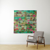 abstracte strepen, ontworpen met textureabs van ho wandkleed (In situ)