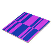 Abstracte strepen (op grote schaal) tegeltje (Zijkant)