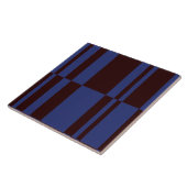 Abstracte strepen (op grote schaal) tegeltje (Zijkant)