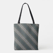 abstracte strepen retro patroon tote bag (Achterkant)
