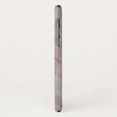 Abstracte strepen/Rokerig roze & grijs/Monogram Case-Mate iPhone Case (Achterkant/links)