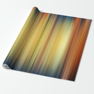 Abstracte strepen spectrum achtergrond blauw goud cadeaupapier