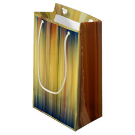 Abstracte strepen spectrum achtergrond blauw goud klein cadeauzakje