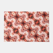 Abstracte strepen van zijdeachtige vormen in roze  deurmat (Voorkant)