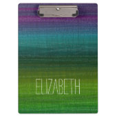 Abstracte strepen voor levendige Waterverf Klembord (Voorkant)