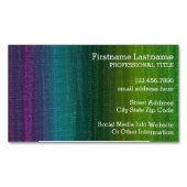 Abstracte strepen voor levendige Waterverf Visitekaartje Magneet (Voorkant)