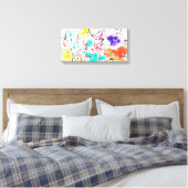 Abstracte stretchcanvas canvas afdruk (Insitu (Slaapkamer))