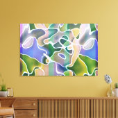 Abstracte stripes — Afdrukken van schilderdoek (Insitu (Woonkamer))