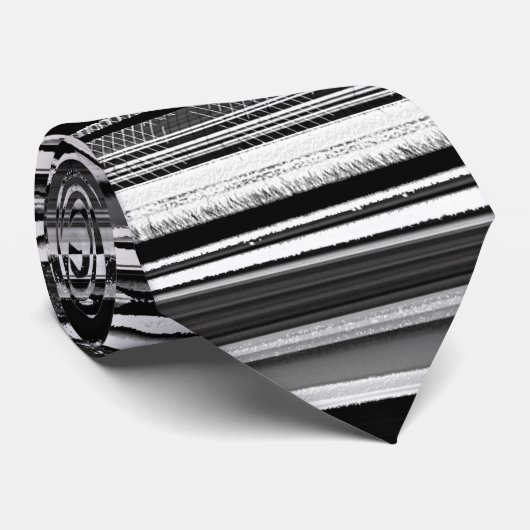 Abstracte stripes stropdas (Opgerold)
