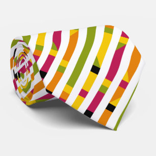 Abstracte strips 170615 (1) - diagonaal met wit stropdas
