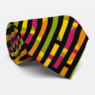 Abstracte strips 170615 (1) - diagonaal met zwart stropdas