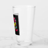 Abstracte strips graffiti sms grunge urban lippen glas (Links)