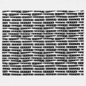 Abstracte strips verticaal - zwart op wit fleece deken (Voorkant (Horizontaal))