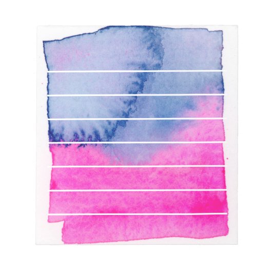 Abstracte strips voor Waterverf Notitieblok (Voorkant)