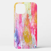 Abstracte stromen verven aan de wand. Moderne tex Case-Mate iPhone Case (Achterkant)