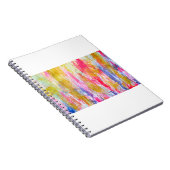 Abstracte stromen verven aan de wand. Moderne tex Notitieboek (Rechterzijde)