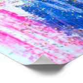 Abstracte stromen verven aan de wand. Moderne tex Poster (Hoek)