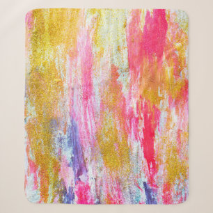 Abstracte stromen verven aan de wand. Moderne tex Sherpa Deken