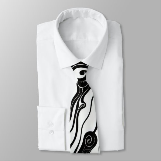 Abstracte stromende vloeibare wolken stropdas (Gebonden)