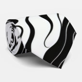 Abstracte stromende vloeibare wolken stropdas (Opgerold)