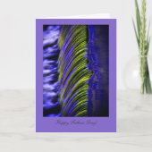 Abstracte stromende waterkleur, fijne vaderdag kaart (Voorkant)