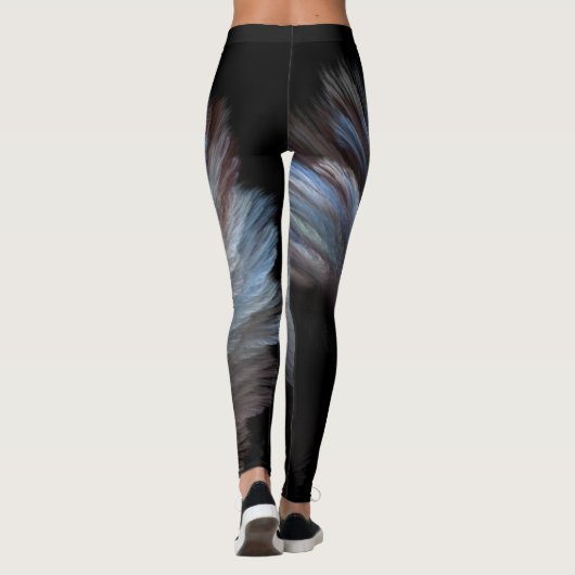 Abstracte stroom leggings (Achterkant)