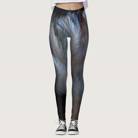 Abstracte stroom leggings (Voorkant)