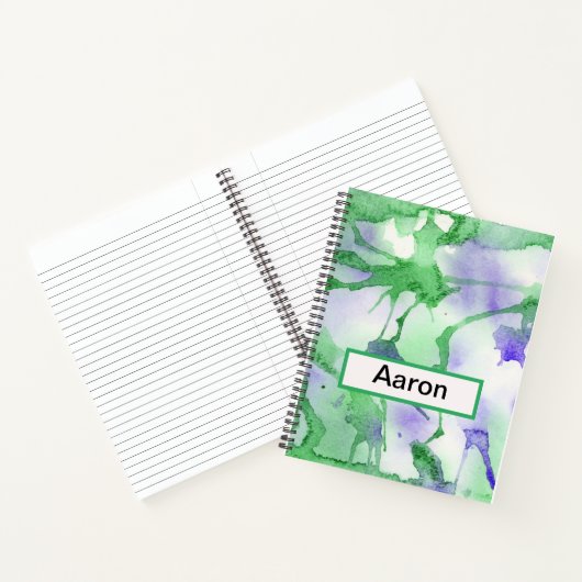 Abstracte stroom notitieboek (Binnen)