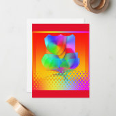 ABSTRACTE STROOM NOTITIEKAARTJE (Voorkant / Achterkant in situ)