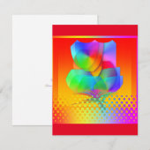 ABSTRACTE STROOM NOTITIEKAARTJE (Voorkant / Achterkant)