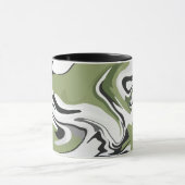 Abstracte stroom van Natuur Mok (Midden)