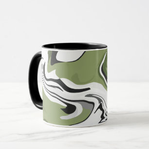 Abstracte stroom van Natuur Mok