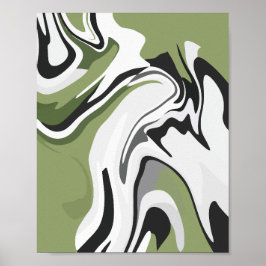 Abstracte stroom van Natuur Poster
