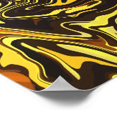 Abstracte Stroom van Warme Tinten Poster (Hoek)