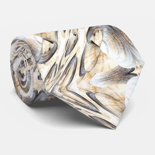 Abstracte Stropdas Beach Shell Colors (Opgerold)