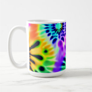 Abstracte stropdas Dye Adire Pattern Koffiemok
