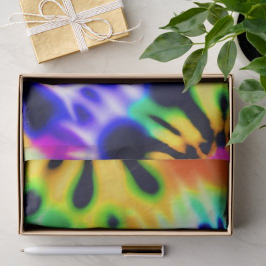 Abstracte stropdas Dye Adire Pattern Tissuepapier (Geschenk)