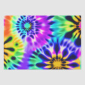 Abstracte stropdas Dye Adire Pattern Tissuepapier (Voorkant)