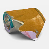 Abstracte Stropdas Gold #8 (Opgerold)