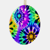 Abstracte stropdas kleurstof adire Pattern Keramisch Ornament (Rechts)