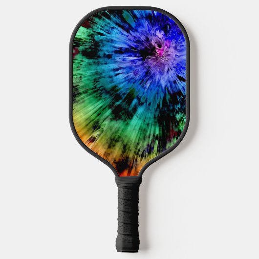Abstracte stropdas pickleball paddle (Achterkant)