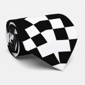 Abstracte stropdas QR-code (Opgerold)