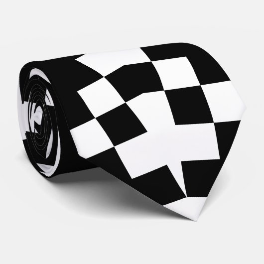 Abstracte stropdas QR-code (Opgerold)