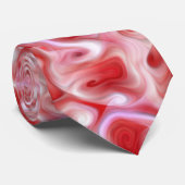 Abstracte Stropdas rode en roze zwemmen (Opgerold)