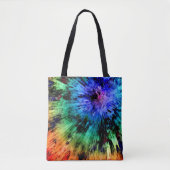 Abstracte stropdas tote bag (Voorkant)